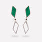 Green Gem Drops Earrings