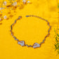 mother of pearl Heart 925 silver bracelet