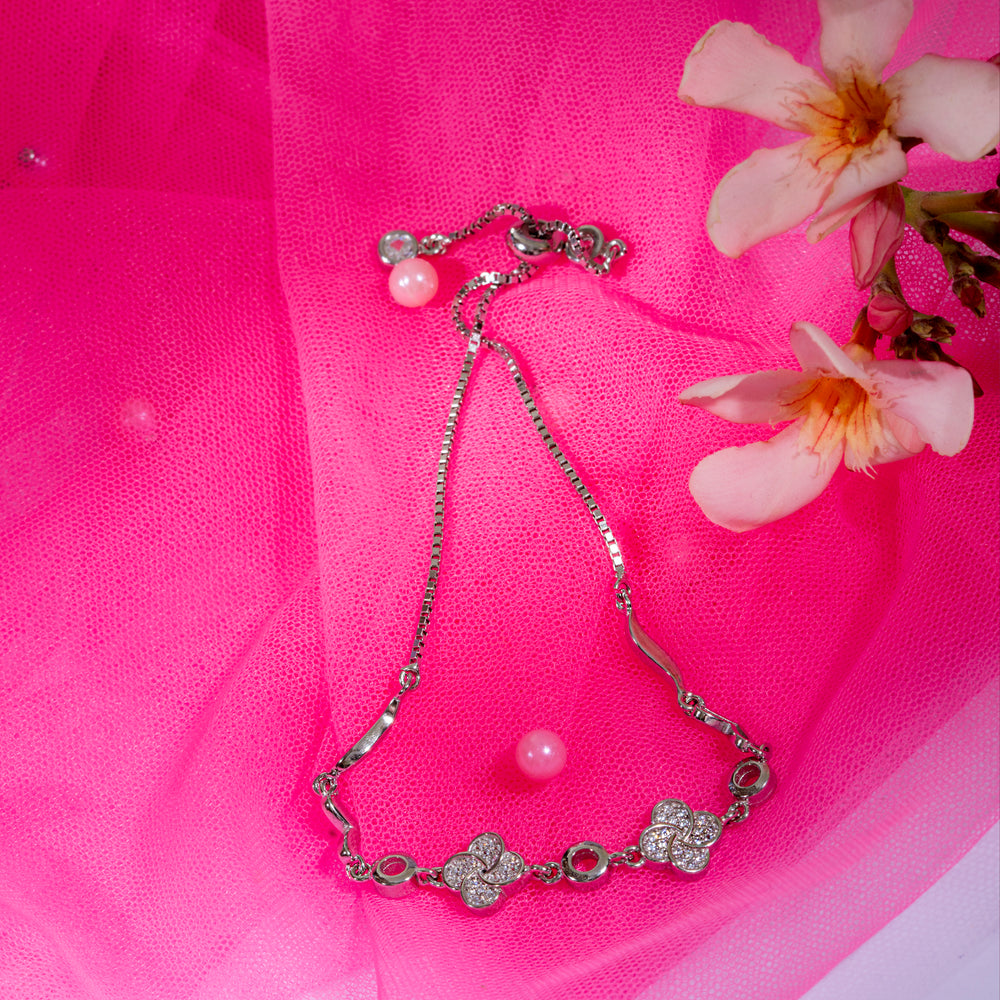 Flower Charm Elegance Adjustable Bracelet