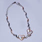 mother of pearl Heart 925 silver bracelet
