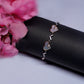 mother of pearl Heart 925 silver bracelet