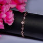 Rose gold silver unique design bracelet