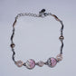 Rose Gold Silver Unique MOP Design Bracelet