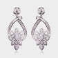 Gleaming Floral Drop Earrings