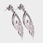 Gleaming Floral Drop Earrings