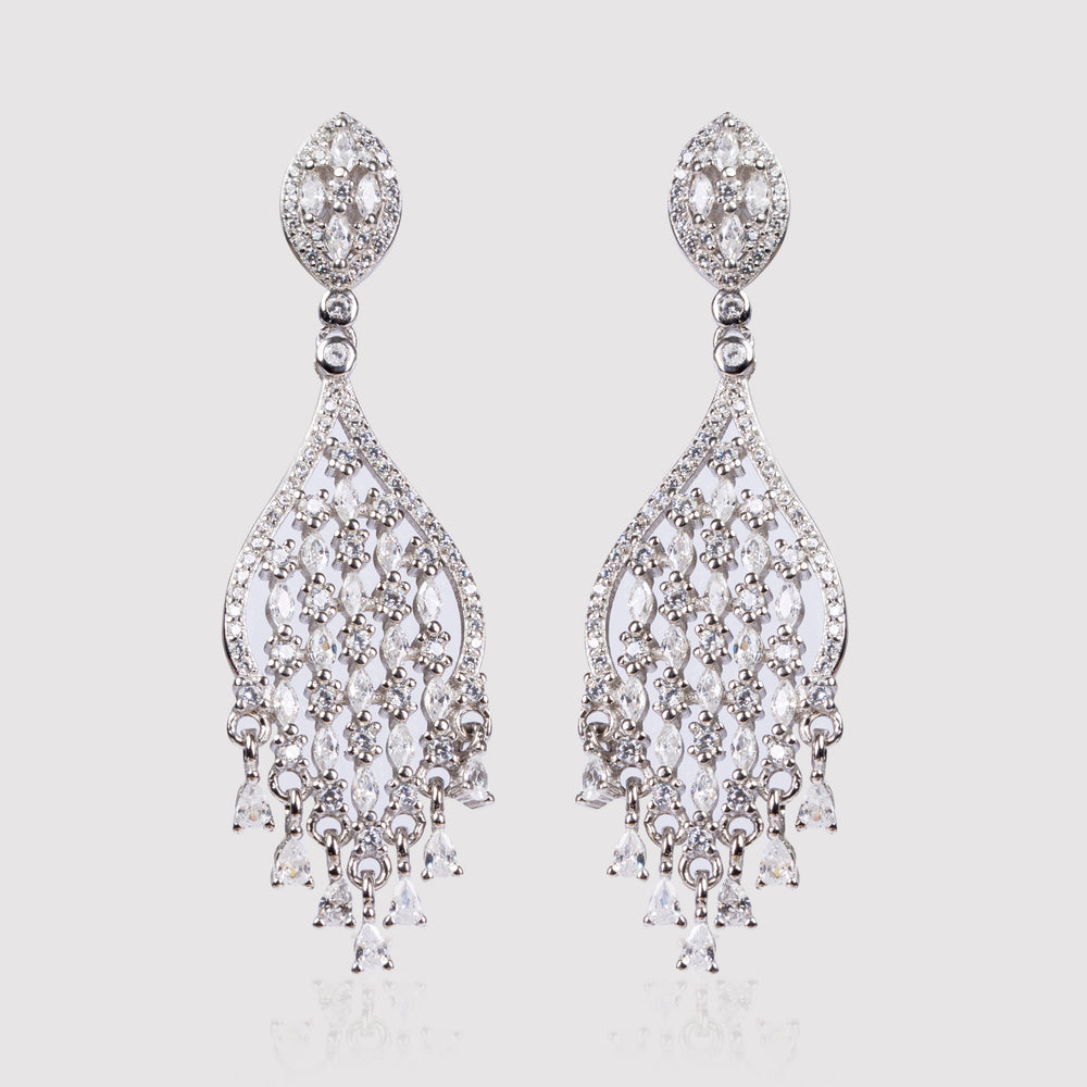 Radiant Gemstone Dangle Earrings