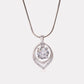 Radiant Teardrop Halo Pendant