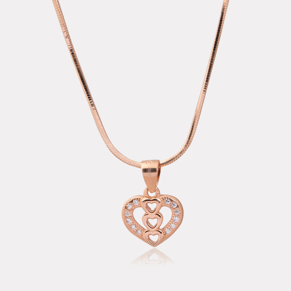 Triple Heart Sparkle Pendant