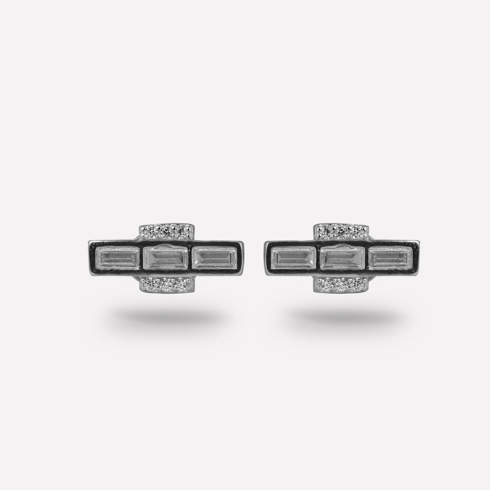 Luminous Edge Gemstone Studs