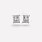 Radiant Rectangle Gem Studs