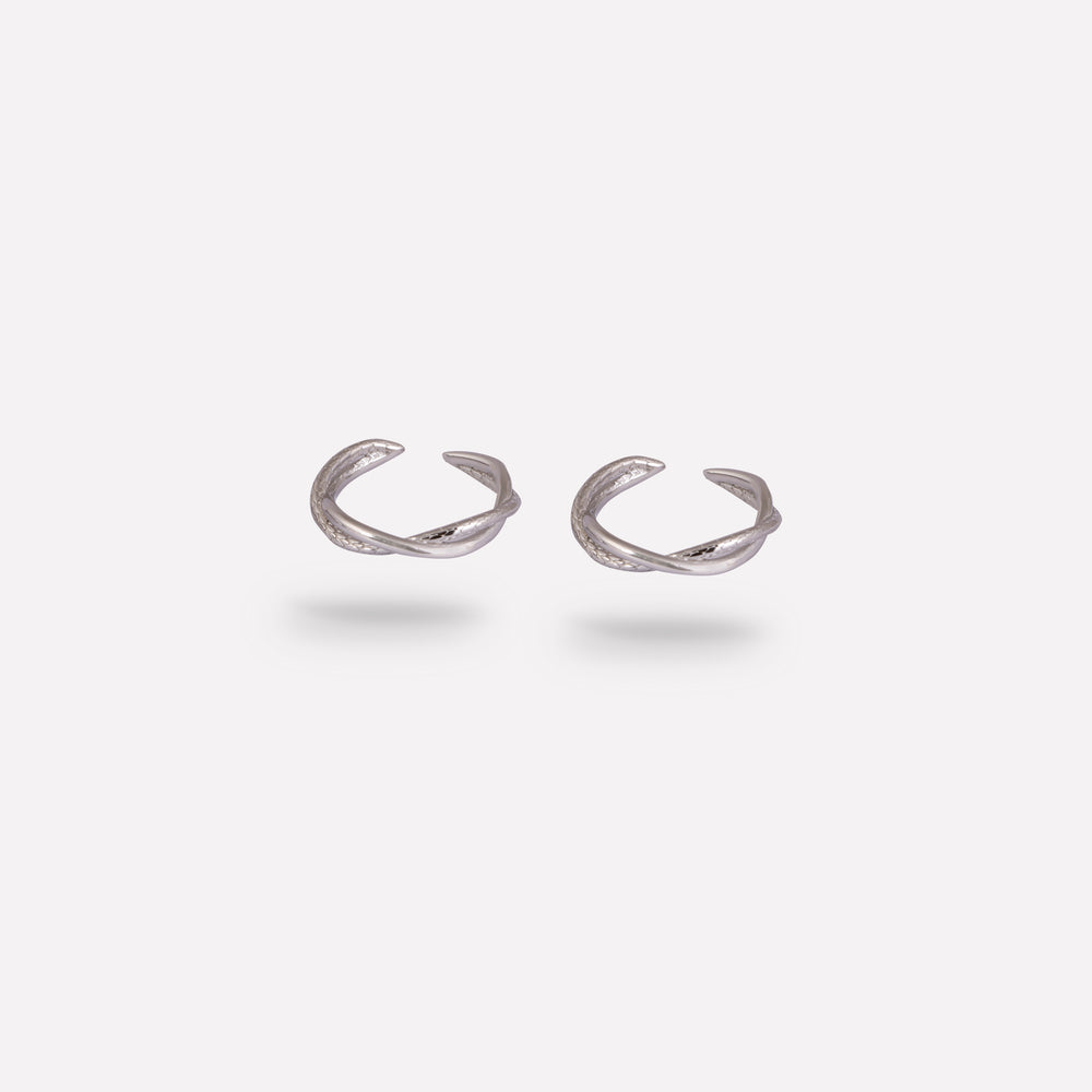 Textured Elegance Toe Ring