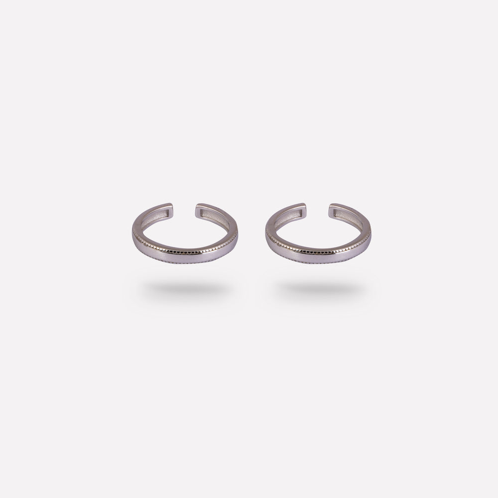 Textured surface Toe Ring