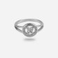 Luminous Elegance Sterling Silver CZ Ring