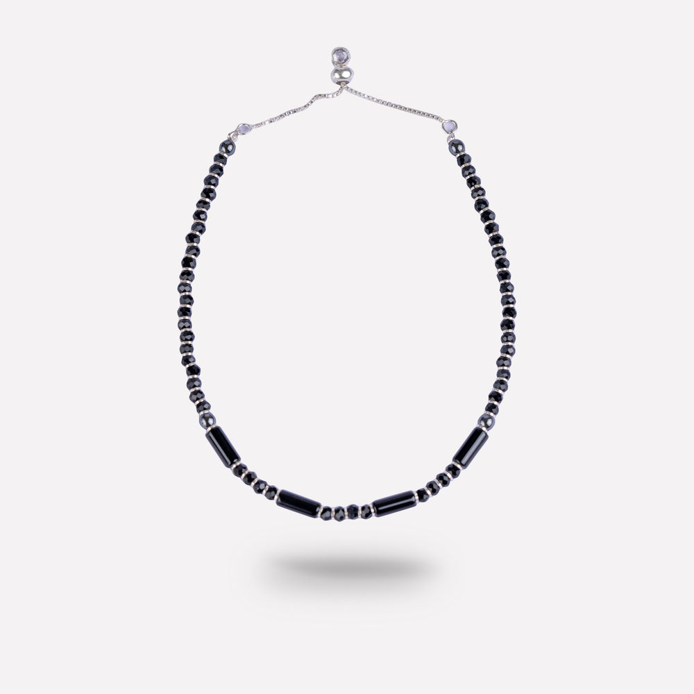 Midnight Muse Black Bead Bracelet