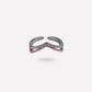 Rose Gold Double chevron Toe Ring