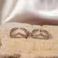 Rose Gold Double chevron Toe Ring