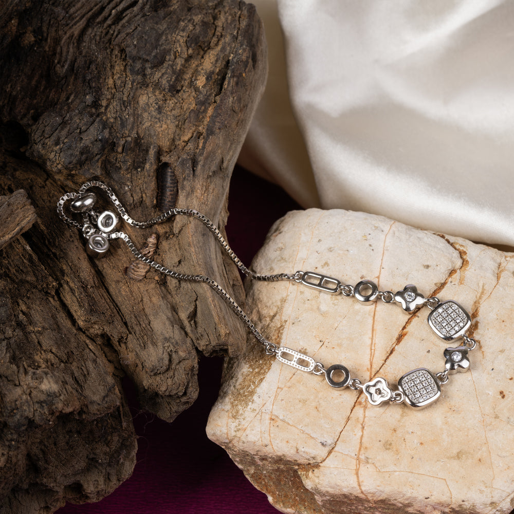 Radiant Squares Adjustable Bracelet